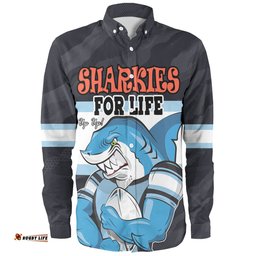 Amazing Aussie Cronulla Sutherland Sharks Sharkies Supporter Long Sleeve Shirt