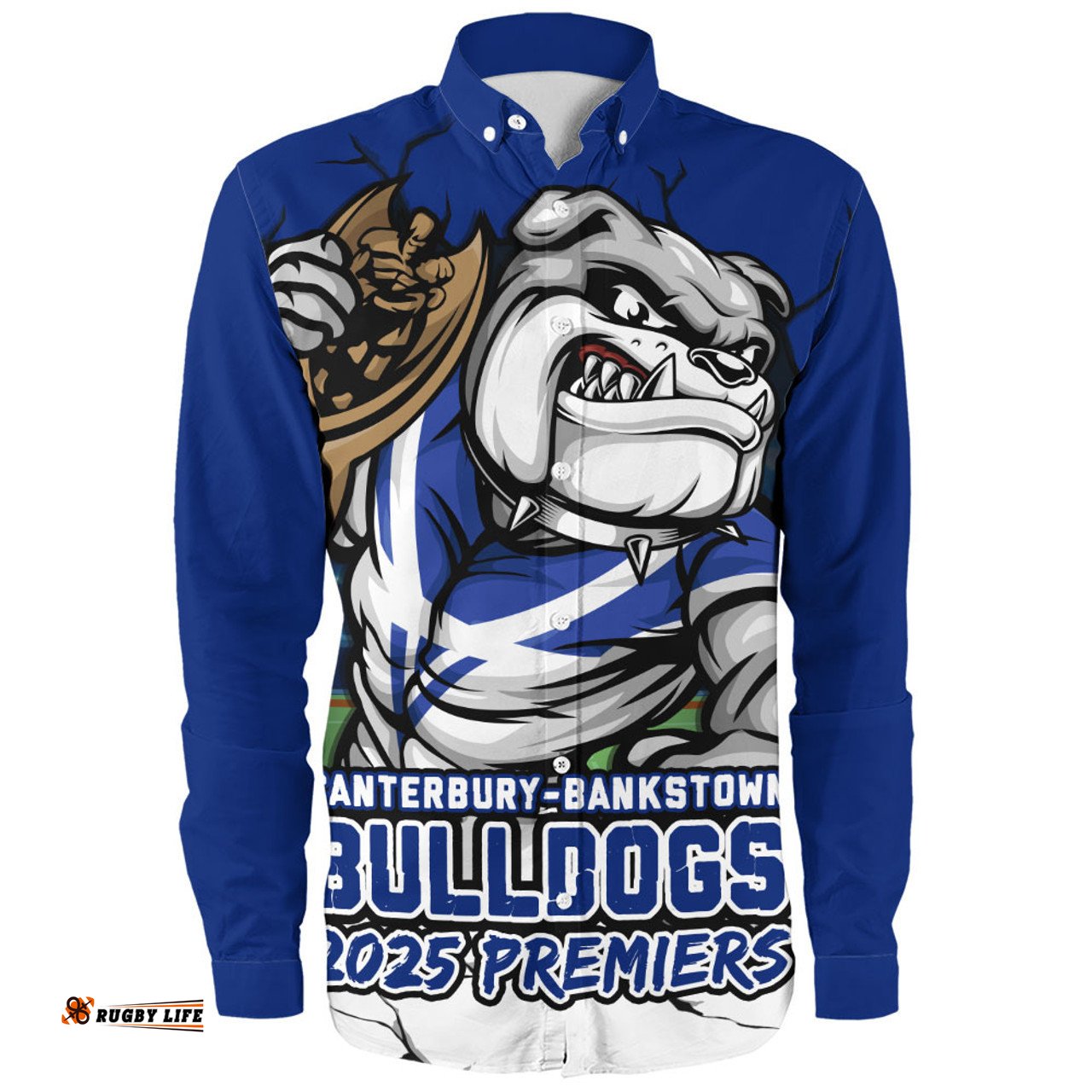 Amazing Aussie Canterbury Bankstown Bulldogs Unleash Power In The Ultimate Battle Long Sleeve Shirt