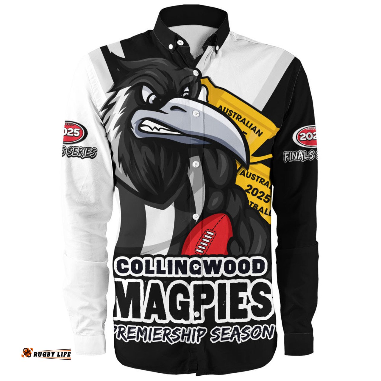 Amazing Aussie Collingwood Australian Football Finals Premiership Spirit Long Sleeve Shirt