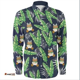 Amazing Aussie Canberra Raiders Custom Tropical Patterns Canberra Raiders Long Sleeve Shirt