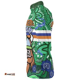 Amazing Aussie Canberra Raiders Custom Canberra Raiders For Life With Aboriginal Style Long Sleeve Shirt
