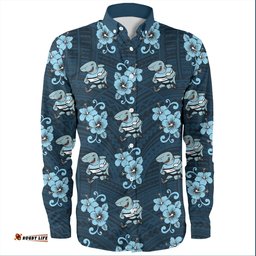Amazing Aussie Cronulla Sutherland Sharks Sharkies With Maori Patterns Long Sleeve Shirt