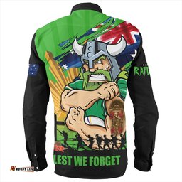 Amazing Aussie Canberra Raiders Fearless ANZAC Defender Long Sleeve Shirt