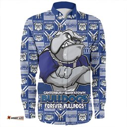 Amazing Aussie Canterbury Bankstown Bulldogs Champion���s Pride Comic Style Long Sleeve Shirt