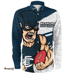 Amazing Aussie Carlton Defend The Pride Long Sleeve Shirt