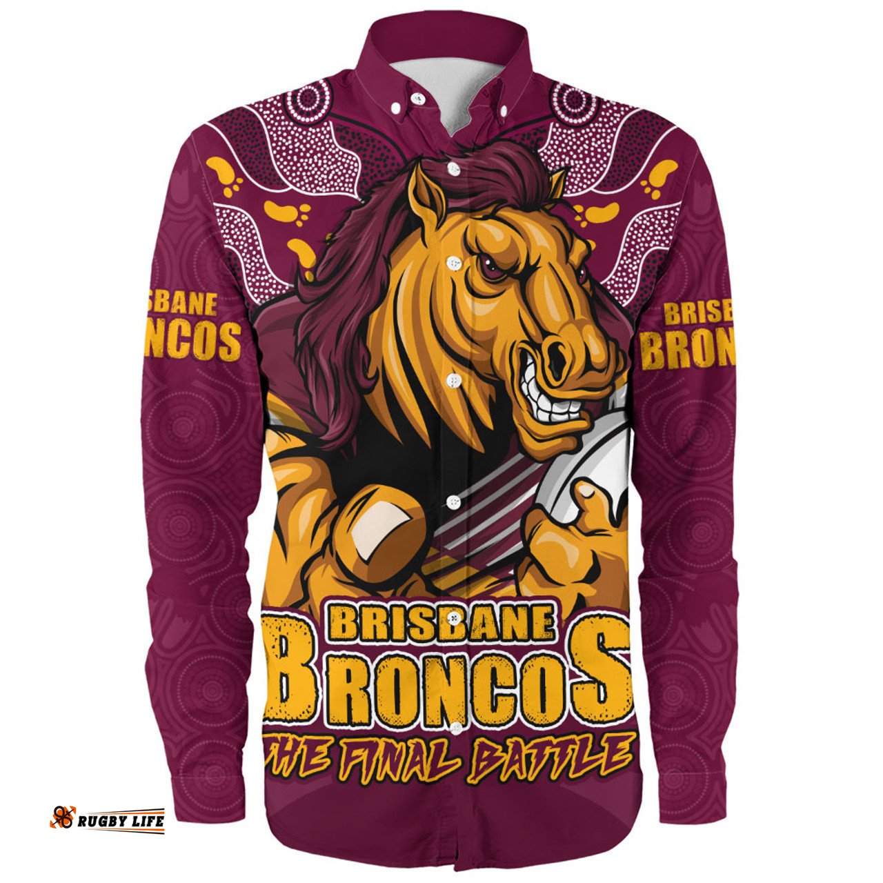 Amazing Aussie Brisbane Broncos Final Clash Battle Edition Long Sleeve Shirt