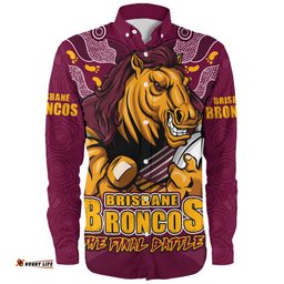 Amazing Aussie Brisbane Broncos Final Clash Battle Edition Long Sleeve Shirt