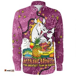 Amazing Aussie Brisbane Broncos Custom Australian Big Things Long Sleeve Shirt