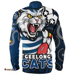 Amazing Aussie Geelong Cats NAIDOC Spirit Of Country Long Sleeve Shirt