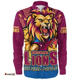 Amazing Aussie Brisbane Lions Final Clash Battle Edition Long Sleeve Shirt