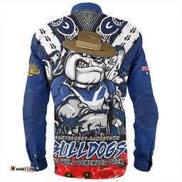 Amazing Aussie Canterbury Bankstown Bulldogs Ripped Legacy Of The Game The ANZAC Spirit Lives On Long Sleeve Shirt
