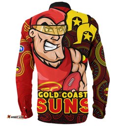 Amazing Aussie Gold Coast SUNS NAIDOC Spirit Of Country Long Sleeve Shirt