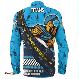 Amazing Aussie Gold Coast Titans Sport Theme Song For Rugby With Sporty Style Long Sleeve Shirt