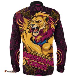 Amazing Aussie Brisbane Lions Spirit Warriors Of The Game Long Sleeve Shirt