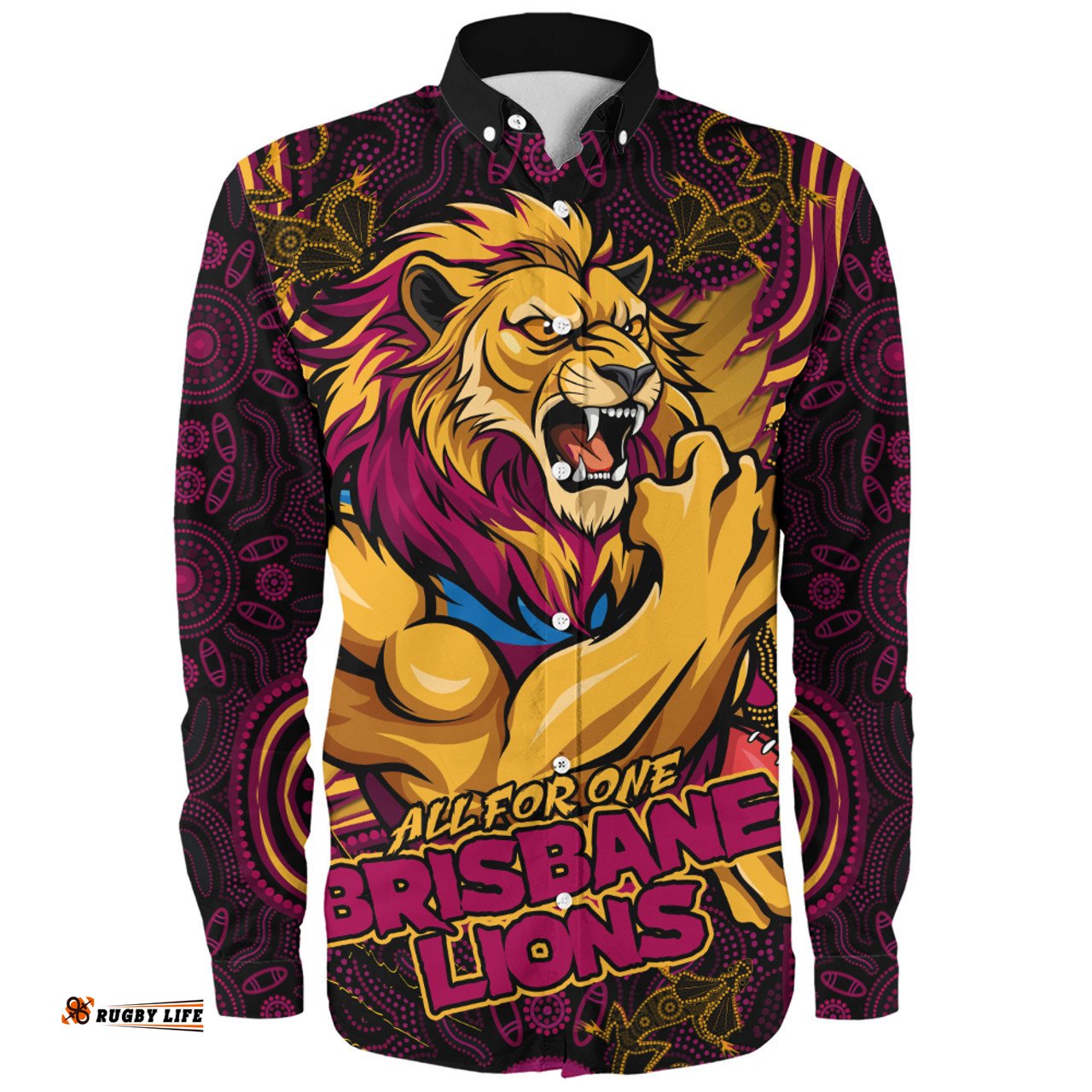 Amazing Aussie Brisbane Lions Spirit Warriors Of The Game Long Sleeve Shirt