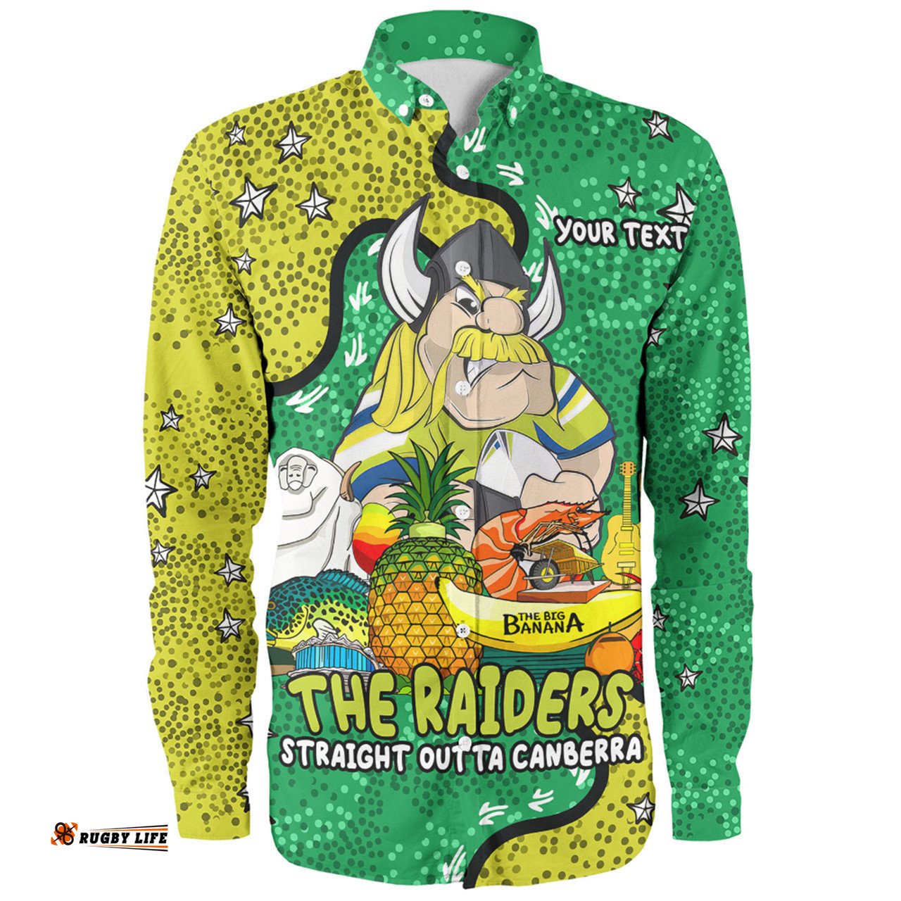 Amazing Aussie Canberra Raiders Custom Australian Big Things Long Sleeve Shirt