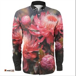 Amazing Aussie Australia Waratahs Waratah Oil Painting Abstract Ver1s Long Sleeve Shirt