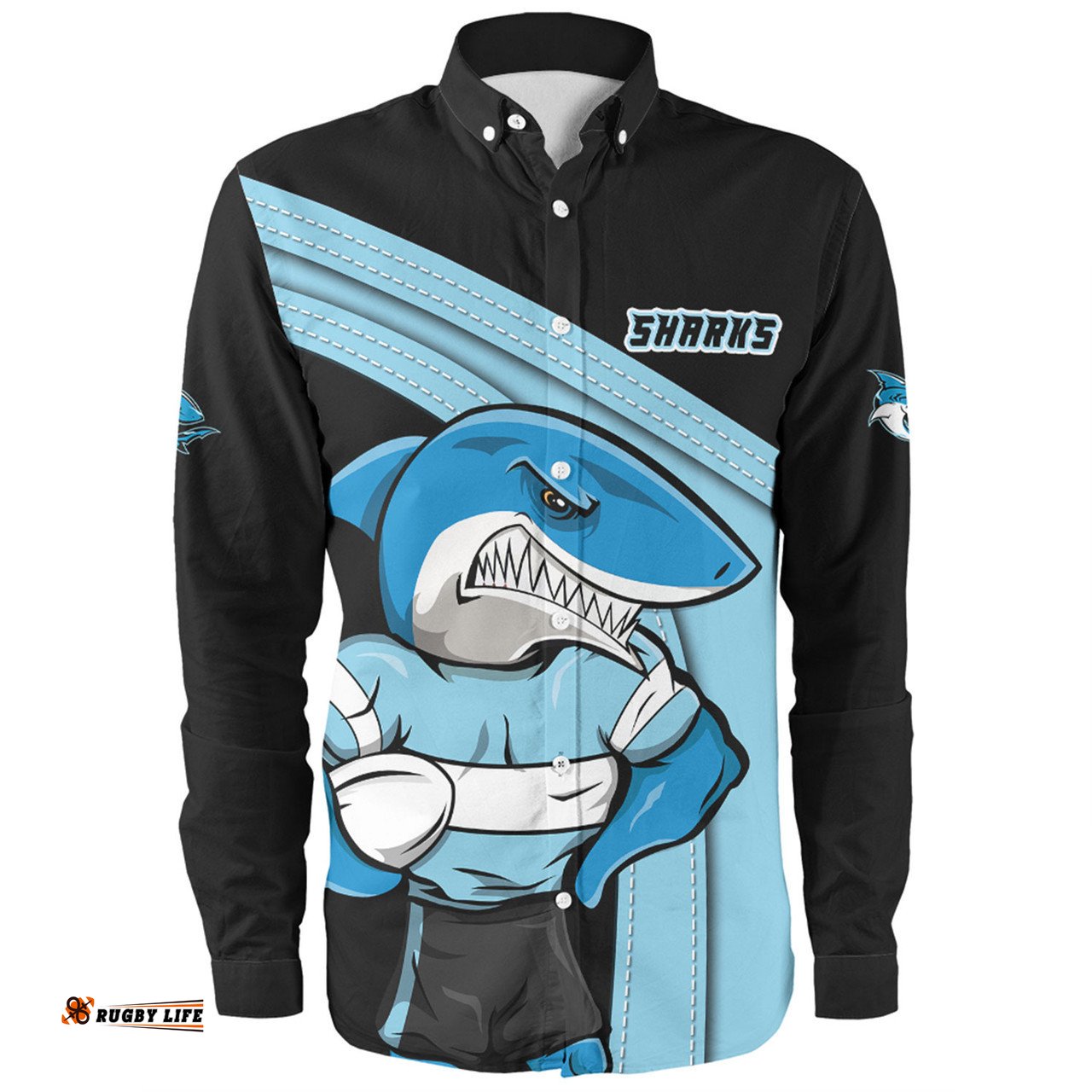 Amazing Aussie Cronulla Sutherland Sharks Custom Team Of Us Die Hard Fan Supporters Long Sleeve Shirt