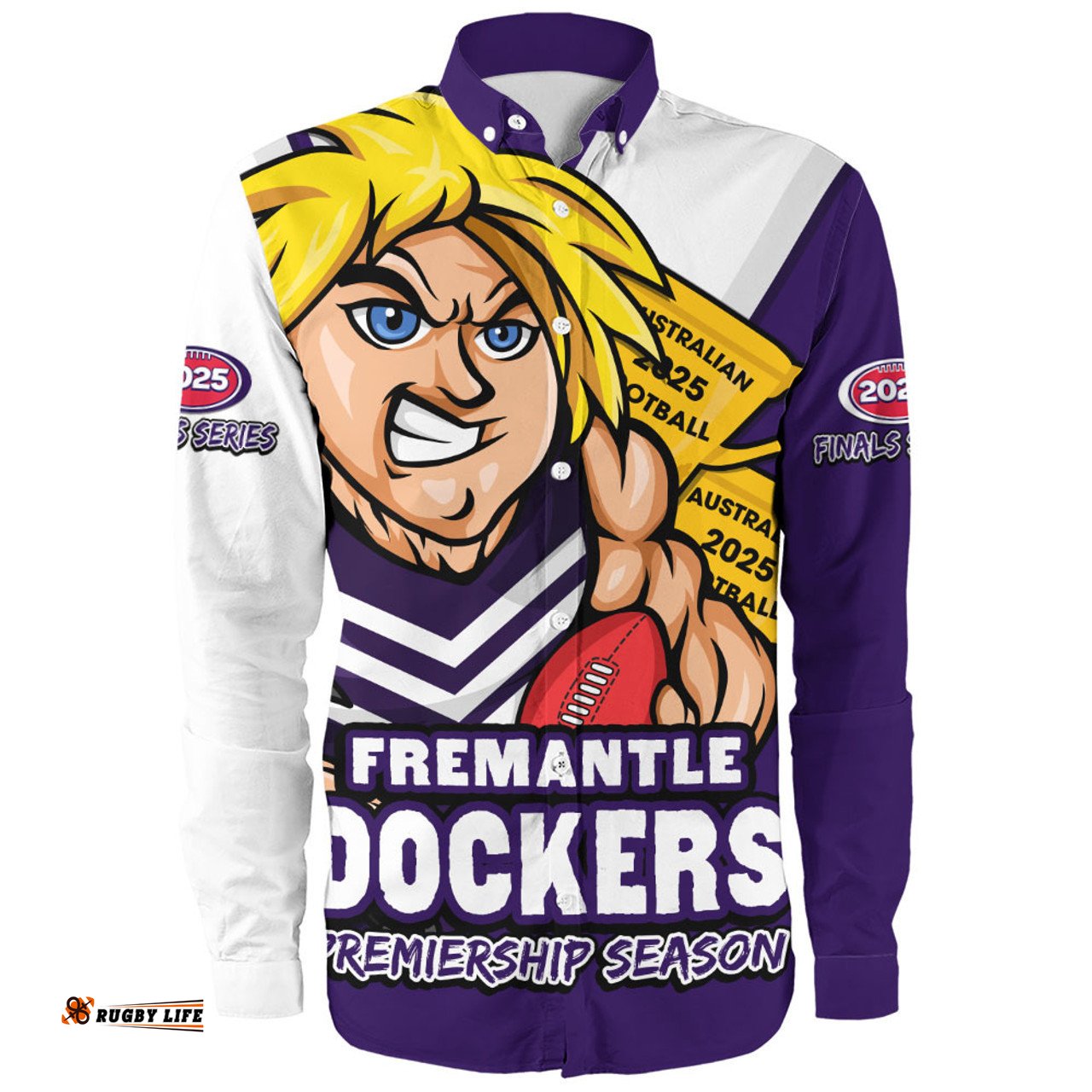 Amazing Aussie Fremantle Australian Football Finals Premiership Spirit Long Sleeve Shirt