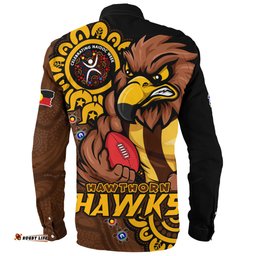 Amazing Aussie Hawthorn Power Through Generations NAIDOC Edition Long Sleeve Shirt