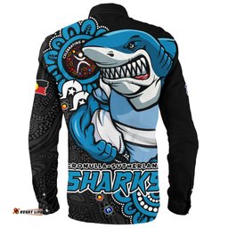 Amazing Aussie Cronulla Sutherland Sharks Power Through Generations NAIDOC Edition Long Sleeve Shirt