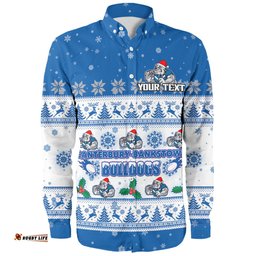 Amazing Aussie Canterbury Bankstown Bulldogs Christmas Custom Special Ugly Christmas Long Sleeve Shirt