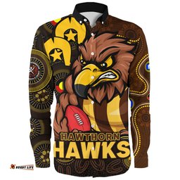 Amazing Aussie Hawthorn NAIDOC Spirit Of Country Long Sleeve Shirt