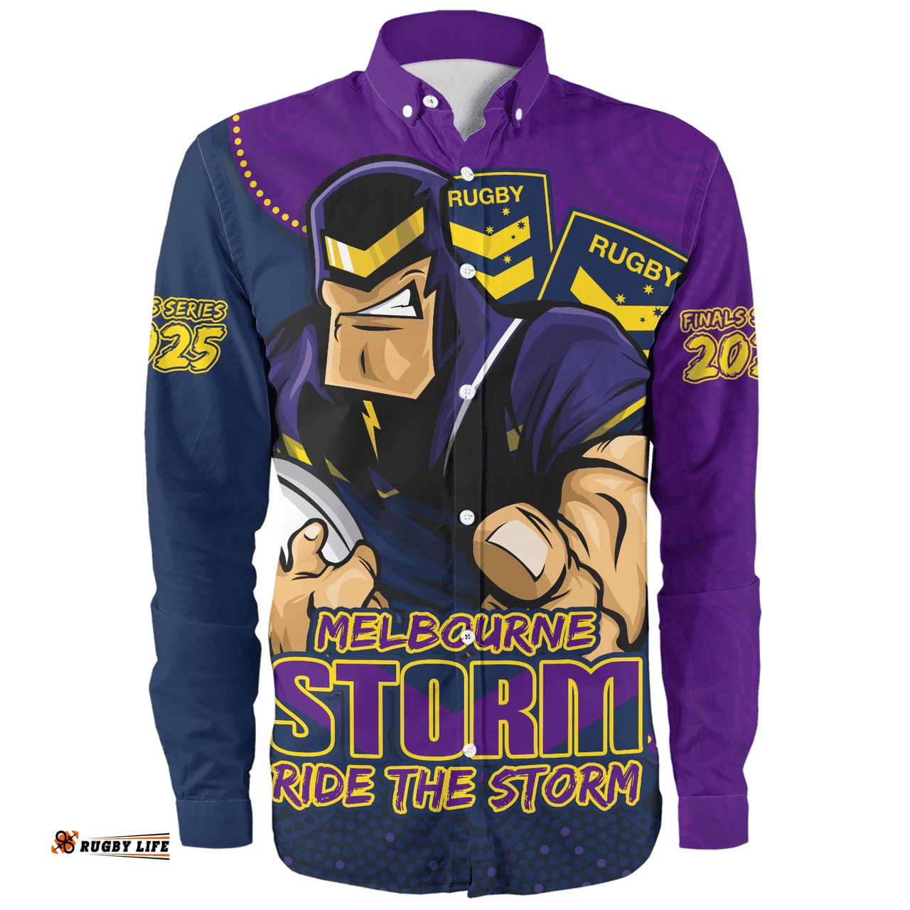 Amazing Aussie Melbourne Storm Battle For Glory Rugby Finals Edition Long Sleeve Shirt