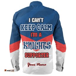 Amazing Aussie Newcastle Knights Custom Knights Supporter Long Sleeve Shirt