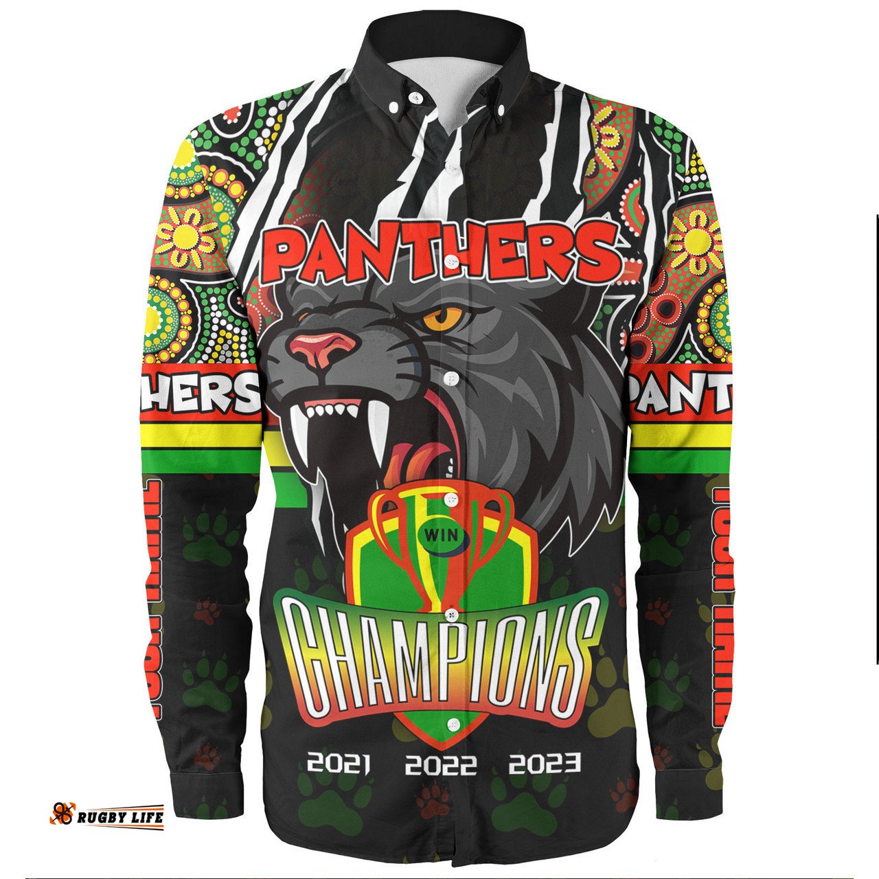 Amazing Aussie Penrith Panthers Custom Talent Win Games But Teamwork And Intelligence Win Championships With Aboriginal Style Long Sleeve Shirt