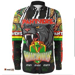 Amazing Aussie Penrith Panthers Custom Talent Win Games But Teamwork And Intelligence Win Championships With Aboriginal Style Long Sleeve Shirt