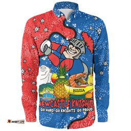 Amazing Aussie Newcastle Knights Custom Australian Big Things Long Sleeve Shirt