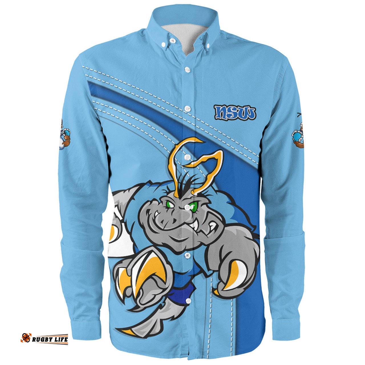 Amazing Aussie New South Wales Blues Custom Team Of Us Die Hard Fan Supporters Long Sleeve Shirt