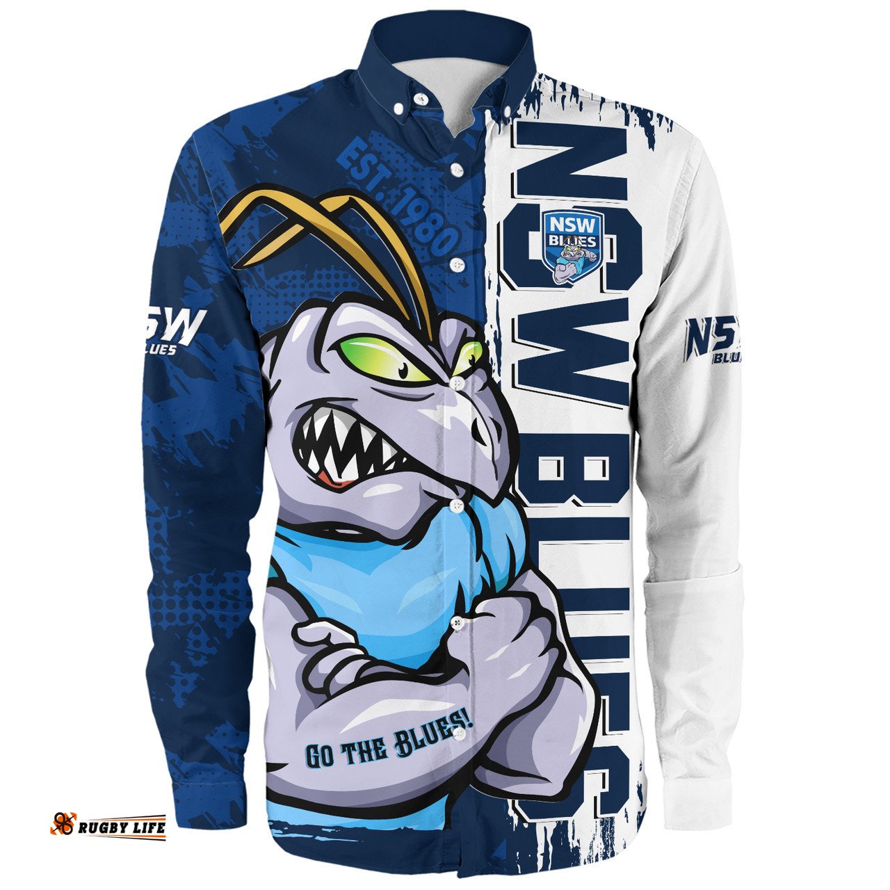 Amazing Aussie New South Wales Blues Blue Blooded Spirit Blues Legacy Long Sleeve Shirt