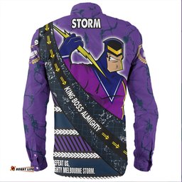 Amazing Aussie Melbourne Storm Theme Song For Rugby With Sporty Style Long Sleeve Shirt