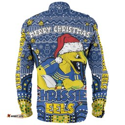 Amazing Aussie Parramatta Eels Christmas Custom Christmas Knit Patterns Vintage Jersey Ugly Long Sleeve Shirt