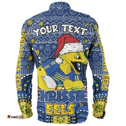 Amazing Aussie Parramatta Eels Christmas Custom Christmas Knit Patterns Vintage Jersey Ugly Long Sleeve Shirt