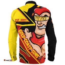 Amazing Aussie Gold Coast SUNS Battlefield Glory Gear Long Sleeve Shirt