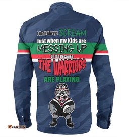 Amazing Aussie New Zealand Warriors Mother's Day Screaming Mom and Crazy Fan Long Sleeve Shirt