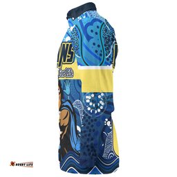 Amazing Aussie Gold Coast Titans Custom Gold Coast Titans For Life With Aboriginal Style Long Sleeve Shirt