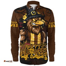 Amazing Aussie Hawthorn Full Moon Fever Halloween Supporter Long Sleeve Shirt