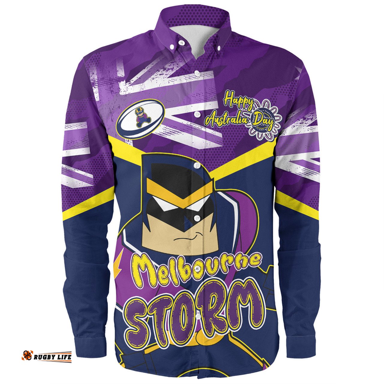 Amazing Aussie Melbourne Storm Happy Australia Day We Are One And Free Long Sleeve Shirt