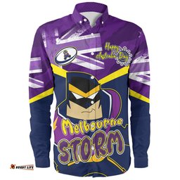Amazing Aussie Melbourne Storm Happy Australia Day We Are One And Free Long Sleeve Shirt