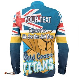 Amazing Aussie Gold Coast Titans Happy Australia Day We Are One And Free Long Sleeve Shirt