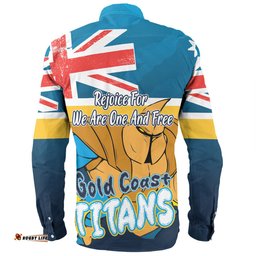 Amazing Aussie Gold Coast Titans Happy Australia Day We Are One And Free Long Sleeve Shirt