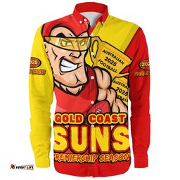 Amazing Aussie Gold Coast SUNS Australian Football Finals Premiership Spirit Long Sleeve Shirt