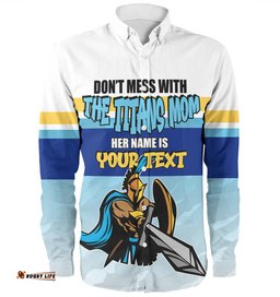 Amazing Aussie Gold Coast Titans Mother's Day Screaming Mom and Crazy Fan Long Sleeve Shirt