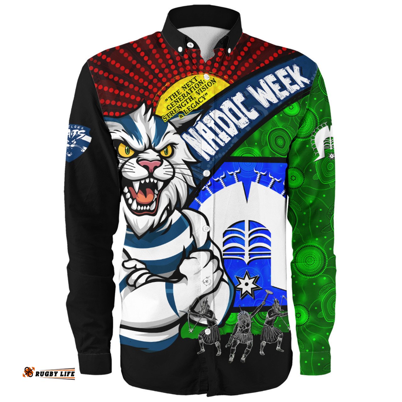 Amazing Aussie Geelong Cats NAIDOC Week Pride Edition Long Sleeve Shirt