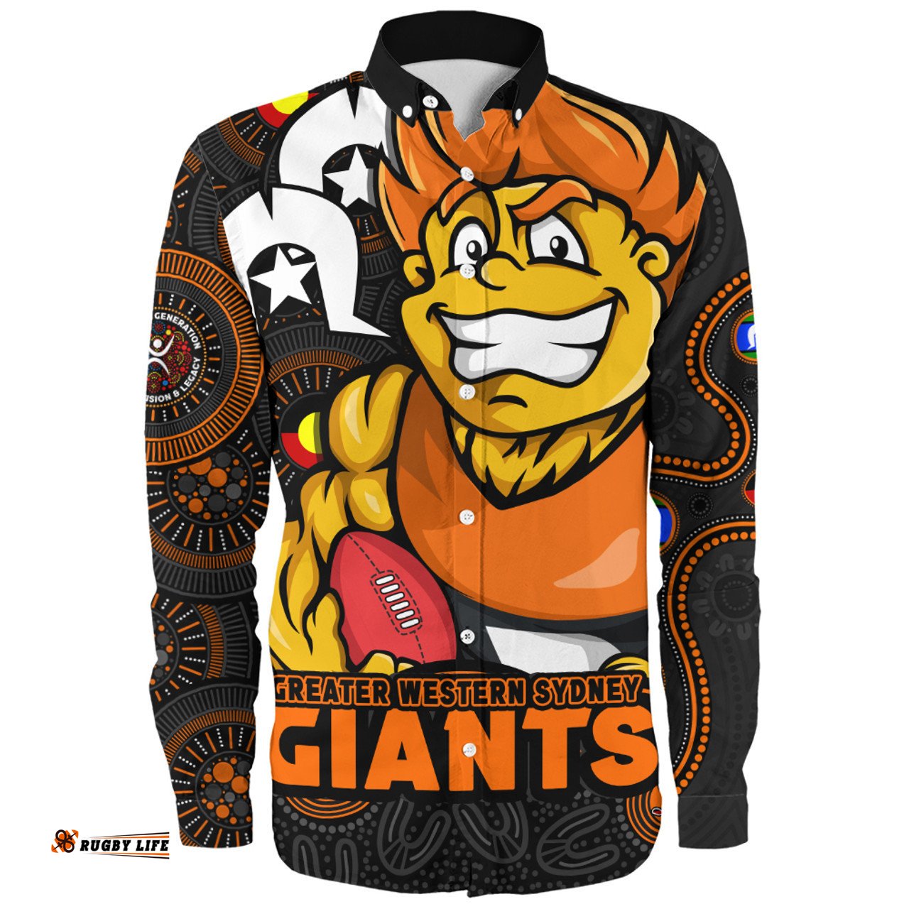 Amazing Aussie GWS GIANTS NAIDOC Spirit Of Country Long Sleeve Shirt