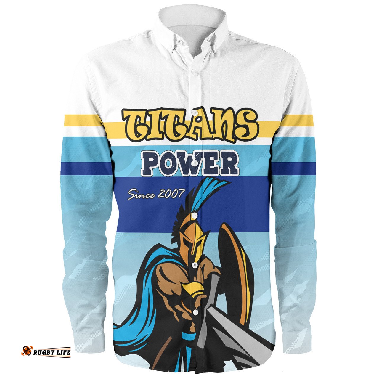 Amazing Aussie Gold Coast Titans Custom Gold Coast Titans Supporter Long Sleeve Shirt